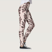 "Baby Pink Leaf Leggings - Christliche ai Design (Rechts)