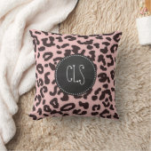 Baby Pink Leopard Animal Print, Chalkboard Kissen (Decke)
