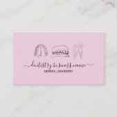 Baby pink light Zahnerweißkunst Visitenkarte (Vorderseite)