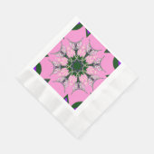 Baby Pink Lila Monogram Motif Napkins Serviette (Ecke)
