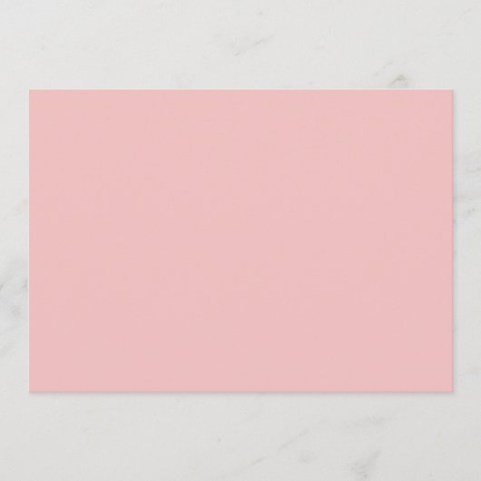 Baby Pink Menükarte (Vorderseite)