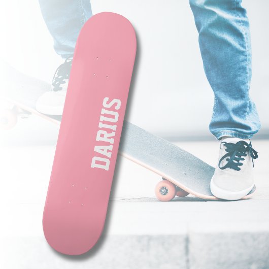 Baby Pink Modern Name | Klassische Trendy Skateboard