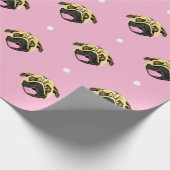 Baby Pink Mops Geschenkwrap Geschenkpapier (Ecke)