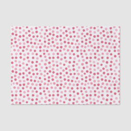 Baby Pink Niedliche Polka Dotpapier Seidenpapier