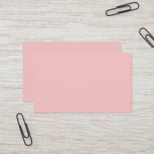 Baby Pink Oceania Business Card Visitenkarte (Vorderseite/Rückseite Beispiel)