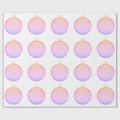 Baby Pink Ornament Wrapping Paper Geschenkpapier (Flach)