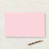 Baby Pink Pastel Solid Color Post-it Klebezettel (Auf Schreibtisch)