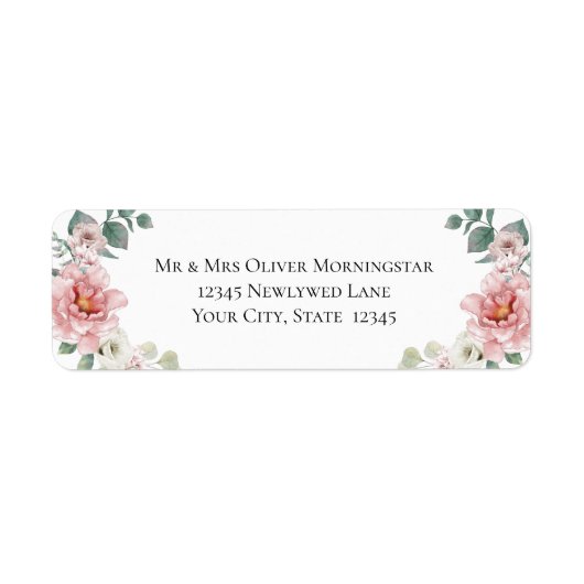 Baby Pink Peony Blume Hochzeit (Vorne)