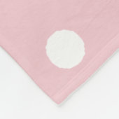 Baby Pink Polka Dots Fleecedecke (Ecke)