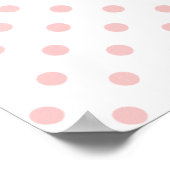 Baby Pink Polka Dots; Halbpension Poster (Ecke)