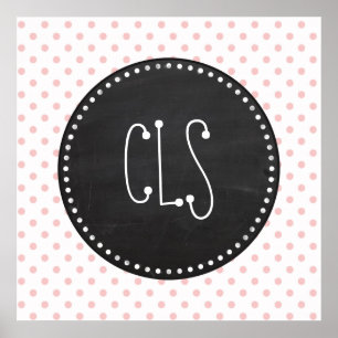 Baby Pink Polka Dots; Halbpension Poster