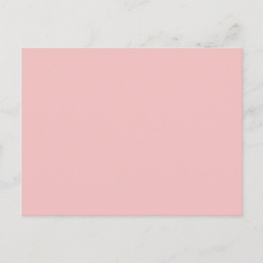 Baby Pink Postkarte (Vorderseite)
