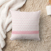 Baby Pink Punkt Pattern Kissen (Decke)
