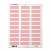 Baby Pink Rücksendeadresse (Vorne)