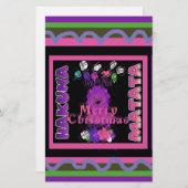 Baby pink Schöne frohe Weihnachten Hakuna Matata Briefpapier (Vorne/Hinten)
