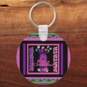 Baby pink Schöne frohe Weihnachten Hakuna Matata Schlüsselanhänger (Vorderseite)