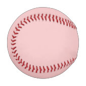 Baby Pink Solid Color Baseball (Vorderseite Links)