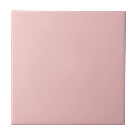 Baby Pink Solid Color Fliese (Vorderseite)
