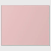 Baby Pink Solid Color Geschenkpapier (Flach)
