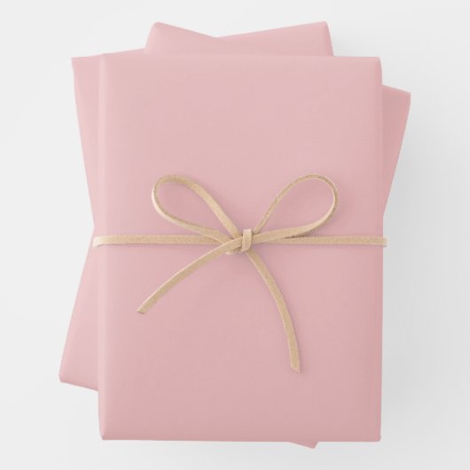 Baby Pink Solid Color Geschenkpapier Set (Beispiel)