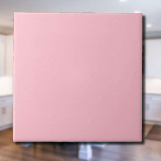 Baby Pink Solid Color | Klassisches Elegant Fliese