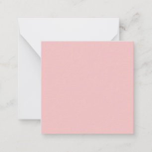 Baby Pink Solid Color Mitteilungskarte