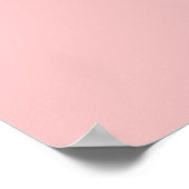 Baby Pink Solid Color Poster (Ecke)