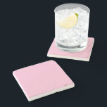 Baby Pink Steinuntersetzer<br><div class="desc">Baby Pink Vollfarbe Stone Untersetzer von Gerson Ramos.</div>