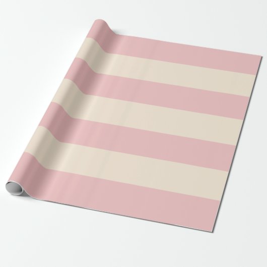 Baby Pink Stripes Geschenkpapier (Ungerollt)