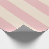 Baby Pink Stripes Geschenkpapier (Ecke)