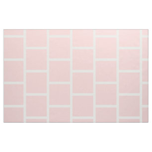 Baby Pink Subway Tiles auf Weiß Stoff