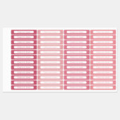 Baby Pink Töne Sparkle Einfache wasserdichte Kinde Etiketten (Blatt)