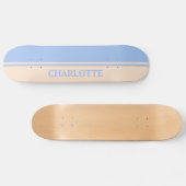 Baby Pink und Blau Skateboard (Horizontal)