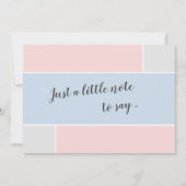 Baby Pink und Blue Custom Sonogram Foto Schwangers Ankündigung (Vorderseite)