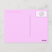Baby Pink und Lace Postcard Postkarte (Rückseite)