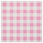 Baby Pink & White Gingham Plaid Stoff (Muster)