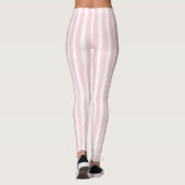 Baby Pink & White Stripe Leggings (Rückseite)