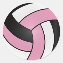 Baby Pink, White und Black Volleyball