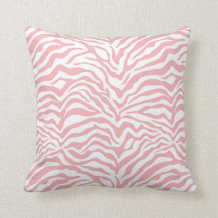 Baby Pink Zebra Stripe Kissen