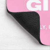 Baby Pink Zuhause Girl (Im Ernst, ich bin Realtor) Mousepad (Ecke)