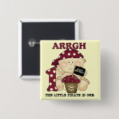 Baby Pirate 1. Geburtstag Tshirts und Geschenke Button (Vorne & Hinten)