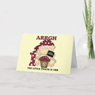 Baby Pirate 1. Geburtstag Tshirts und Geschenke Karte