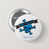 Baby-Piraten-Junge Button (Vorne & Hinten)