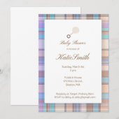 Baby Plaid Einladung (Vorne/Hinten)
