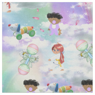 Baby Playmates mit Rainbows und Wolken Stoff