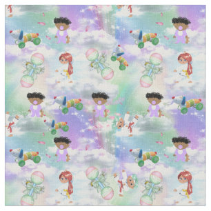 Baby Playmats mit Regenbogen und Wolken. Stoff