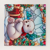 Baby Polar Bär zu Weihnachten Puzzle (Horizontal)