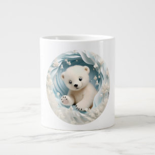 Baby Polar Bear Christmas Jumbo-Tasse