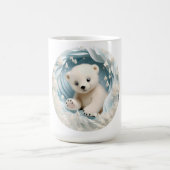 Baby Polar Bear Christmas Kaffeetasse (Mittel)