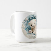 Baby Polar Bear Christmas Kaffeetasse (Vorderseite Links)
